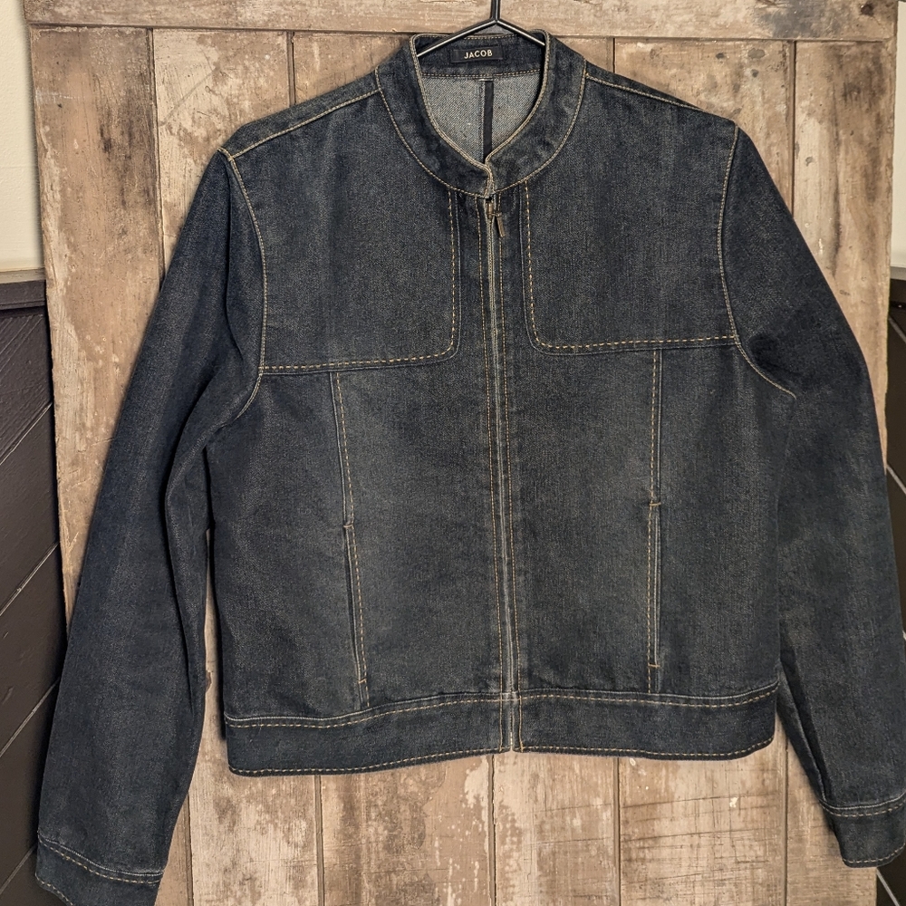 Jacob Denim Jacket with Stand Collar